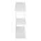 6 Pack: Honey Can Do White 3-Tier Floating Square Wall Shelf
